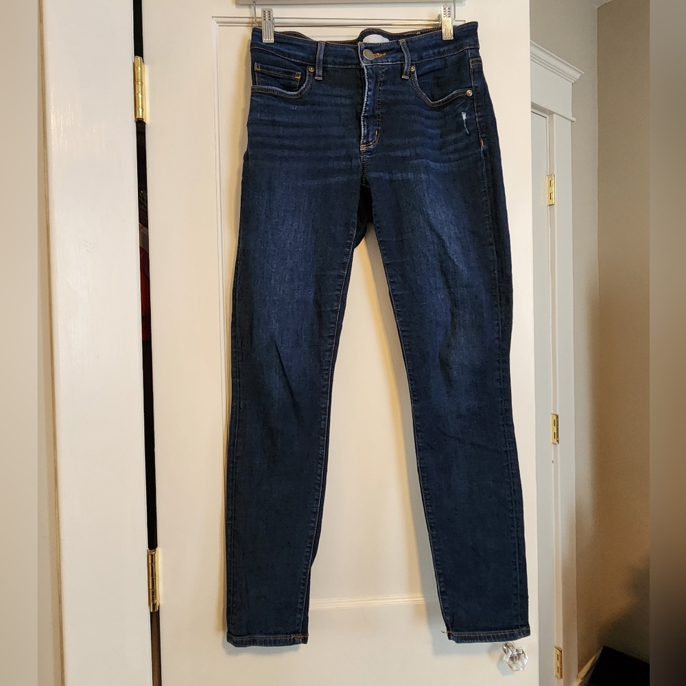 Loft curvy skinny blue jeans size 26/2